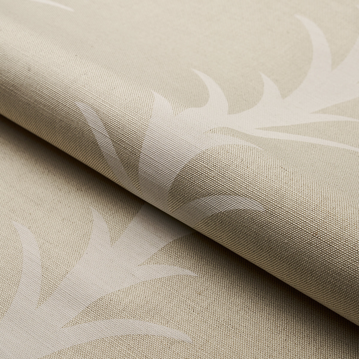 Acanthus Stripe - Natural - Schumacher 177636 Fabric - Schumacher Fabric