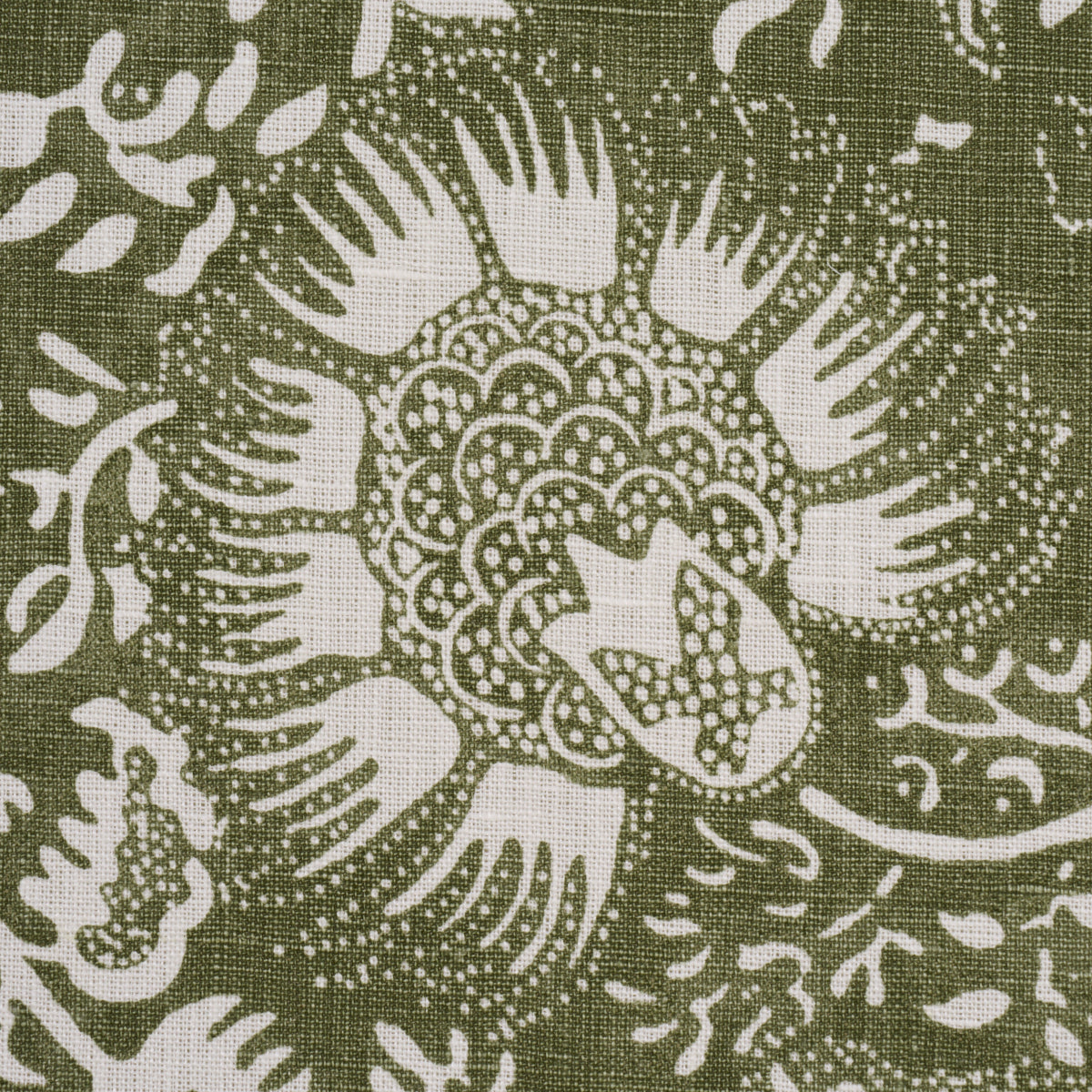 POMEGRANATE-PRINT-OLIVE-SCHUMACHER-177695 - Schumacher Tela