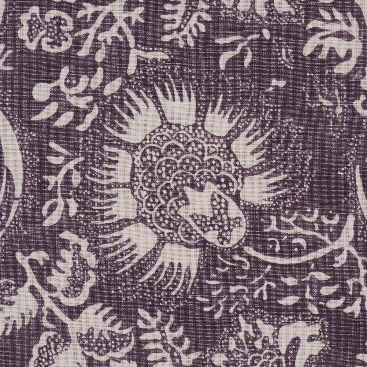 POMEGRANATE-PRINT-AUBERGINE-SCHUMACHER-177697 - Schumacher Fabric