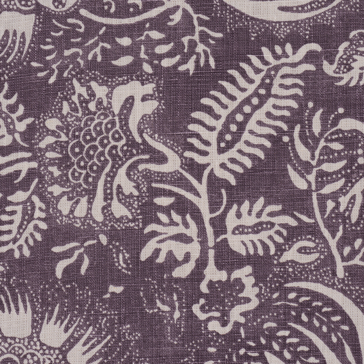 Pomegranate Print - Aubergine - Schumacher 177697 Fabric - Schumacher Fabric