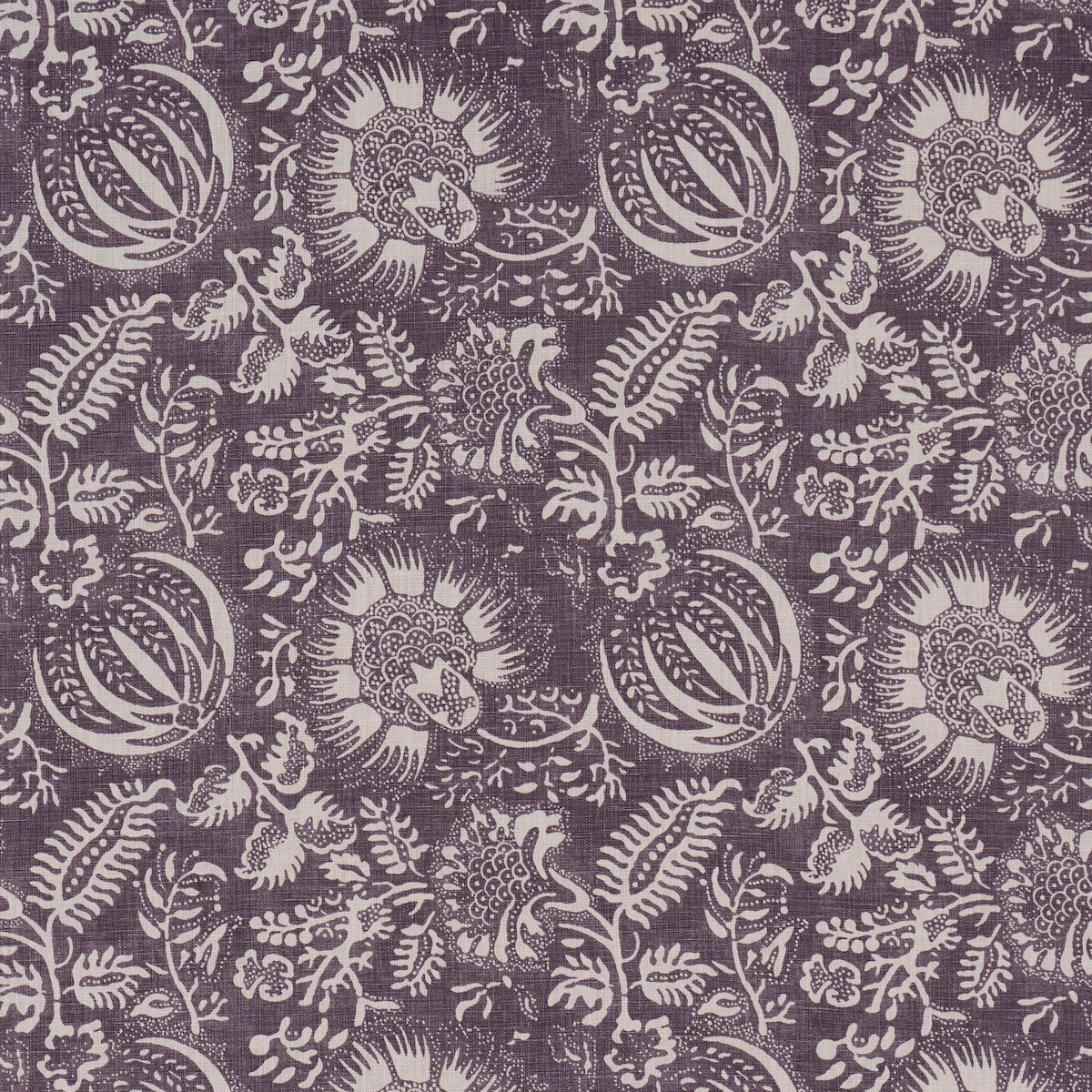 POMEGRANATE-PRINT-AUBERGINE-SCHUMACHER-177697 - Schumacher Tela