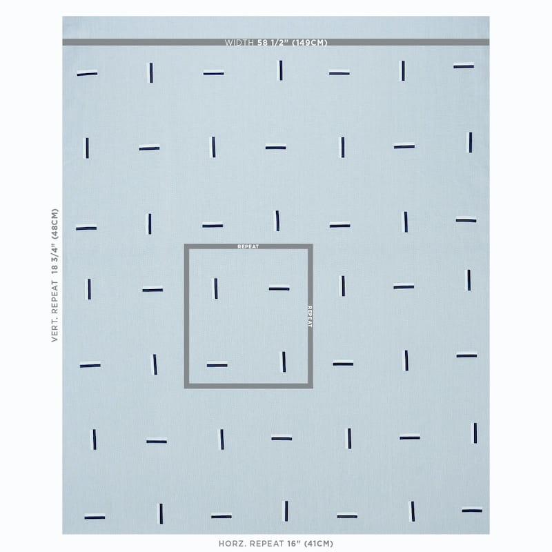 ICEHOUSE-HAND-BLOCK-PRINT-SKY-SCHUMACHER-177912 - Schumacher Fabric