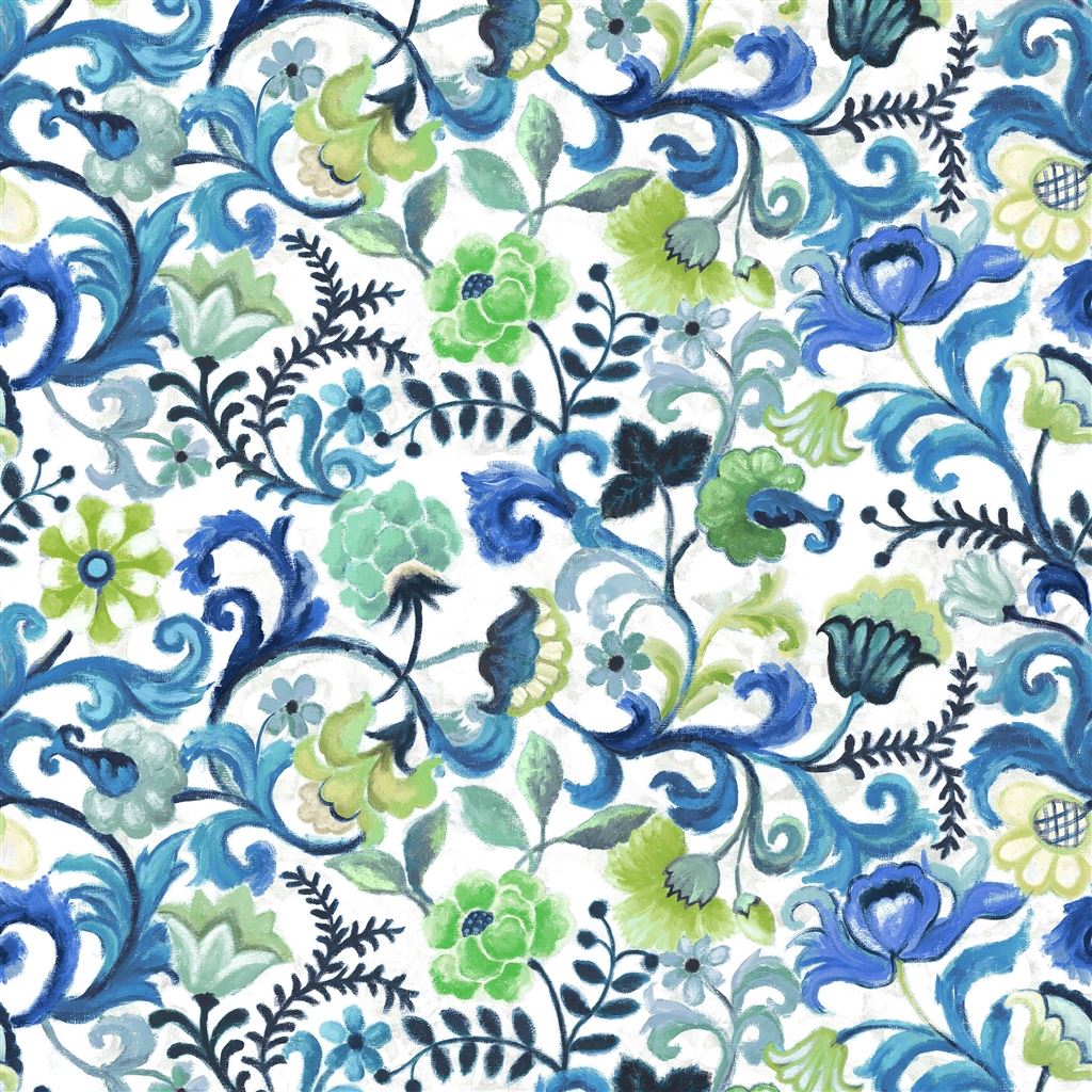 osier-damasse-cobalt-designers-guild-fdg3287-04 - Designers Guild Fabric