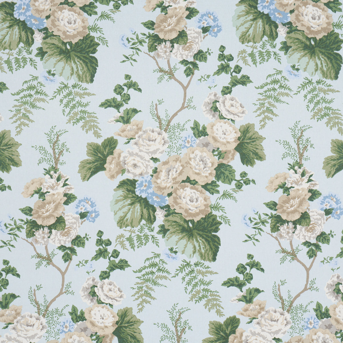 Wycombe Park - Sky - Schumacher 178113 Fabric - Schumacher Fabric