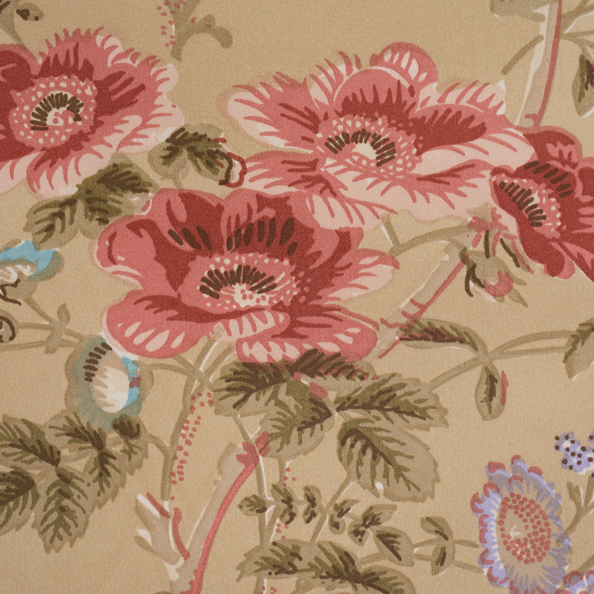 Salisbury Chintz - Tobacco - Schumacher 178158 Fabric - Schumacher Fabric