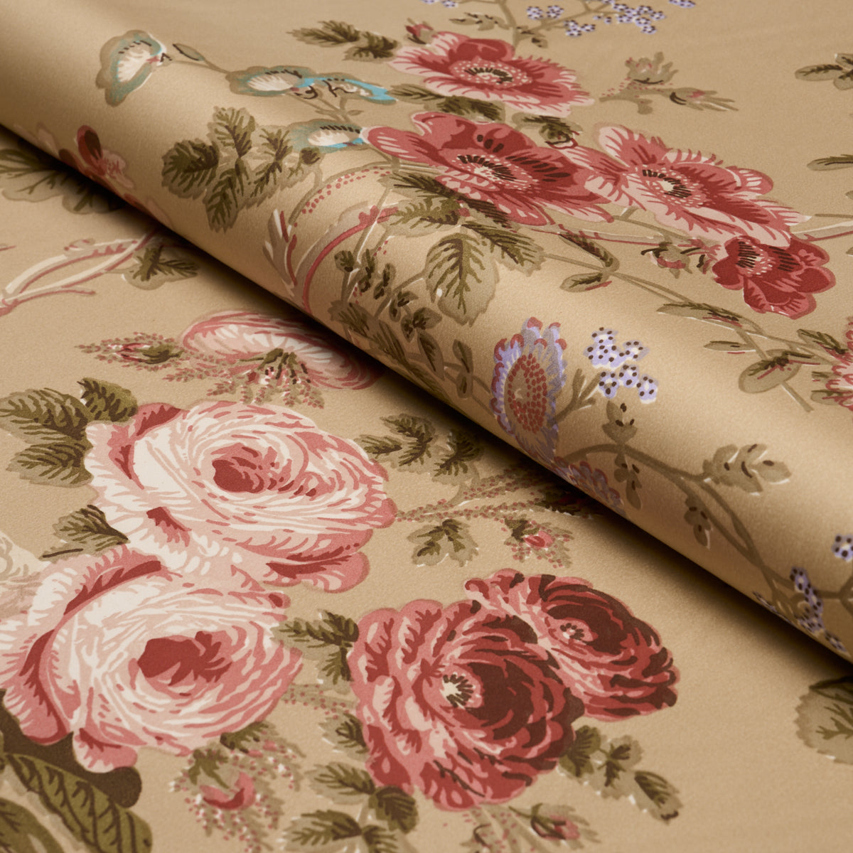 Salisbury Chintz - Tobacco - Schumacher 178158 Fabric - Schumacher Fabric