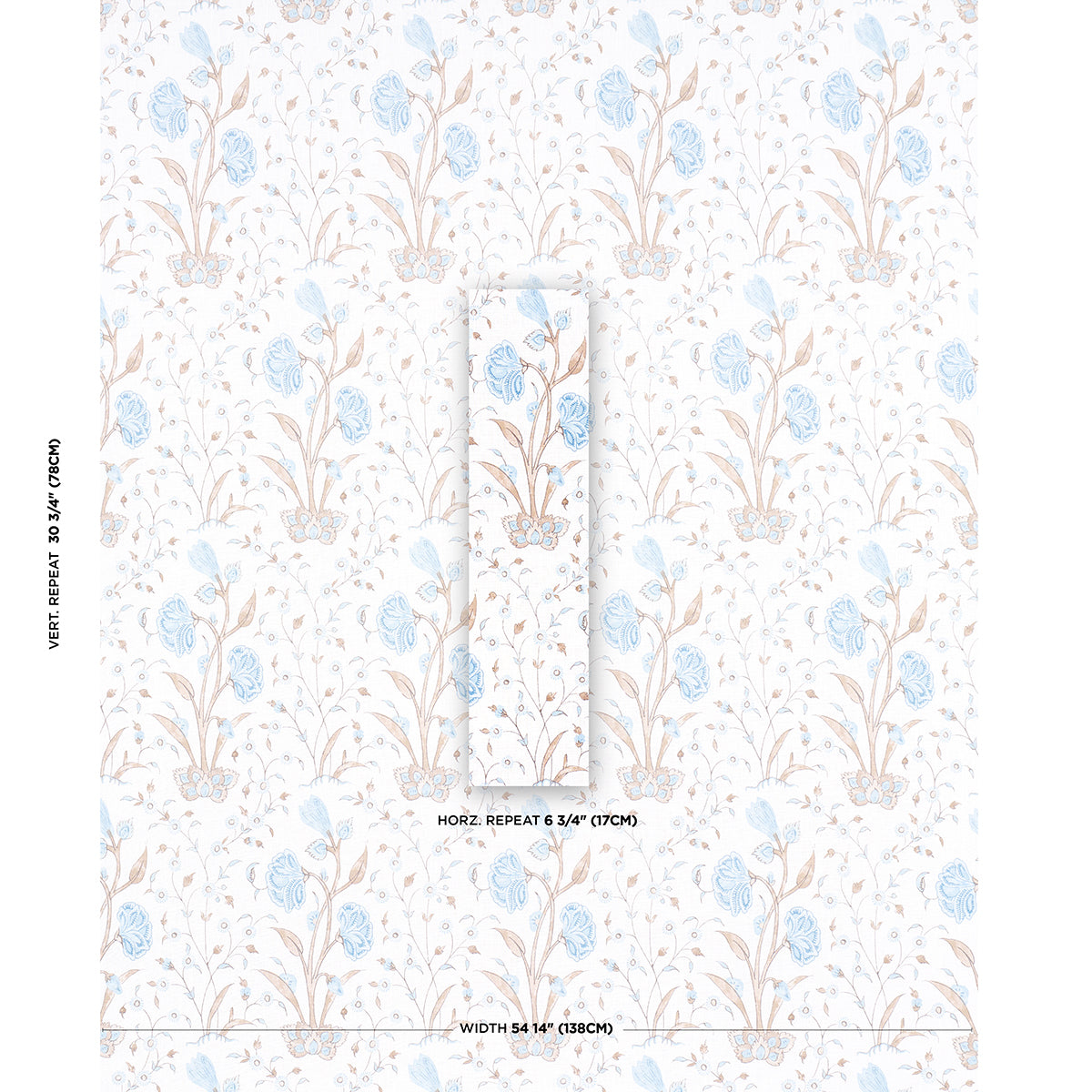 KHILANA-FLORAL-SKY-SCHUMACHER-178334 - Schumacher Tela