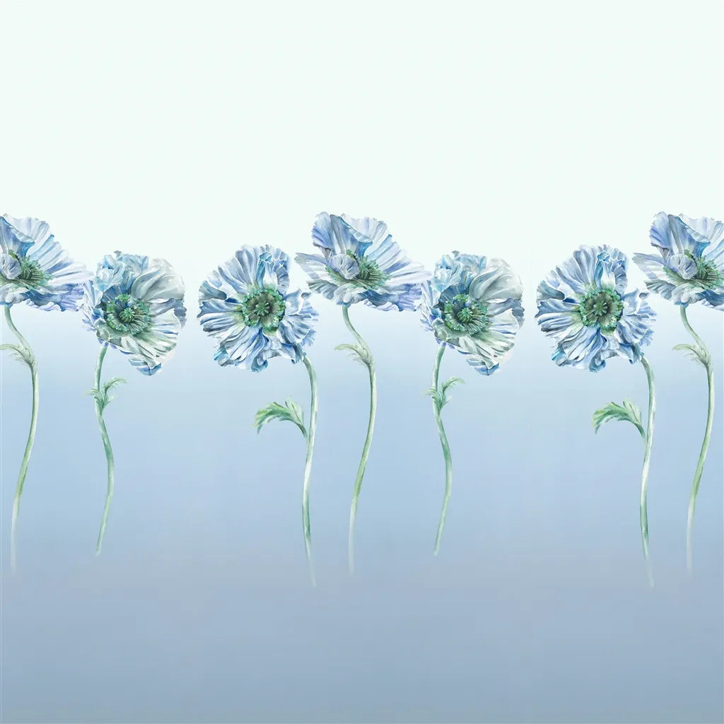 Coquelicot Delft Wallpaper