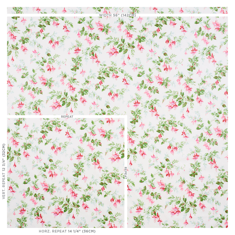 GARDEN-GATE-CHINTZ-MAGENTA-SCHUMACHER-178681 - Schumacher Fabric
