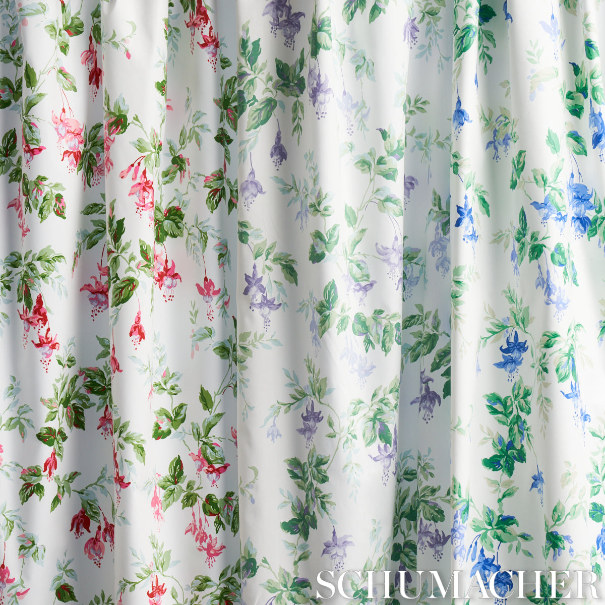 GARDEN-GATE-CHINTZ-MAGENTA-SCHUMACHER-178681 - Schumacher Fabric