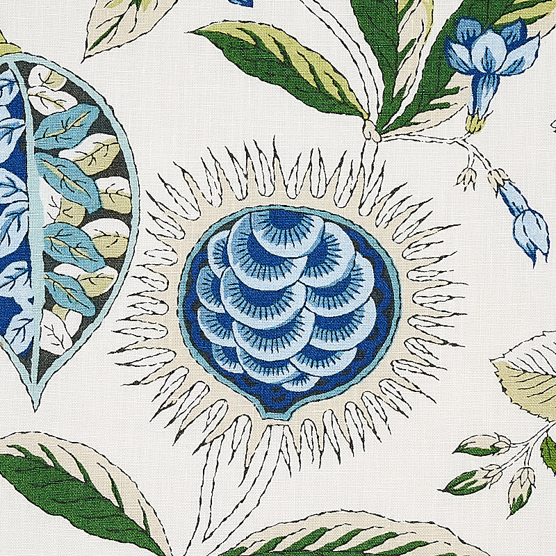 ROCA-REDONDA-BLUE-IVORY-SCHUMACHER-178773 - Schumacher Fabric