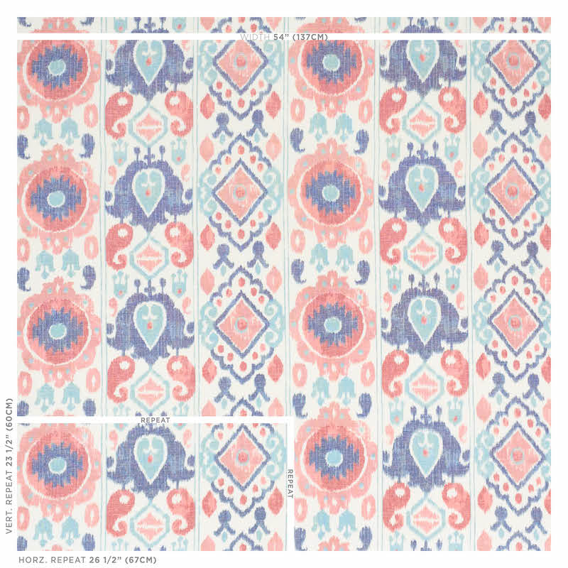 ELIZIA-IKAT-ROSE-INDIGO-SCHUMACHER-179052 - Schumacher Tela