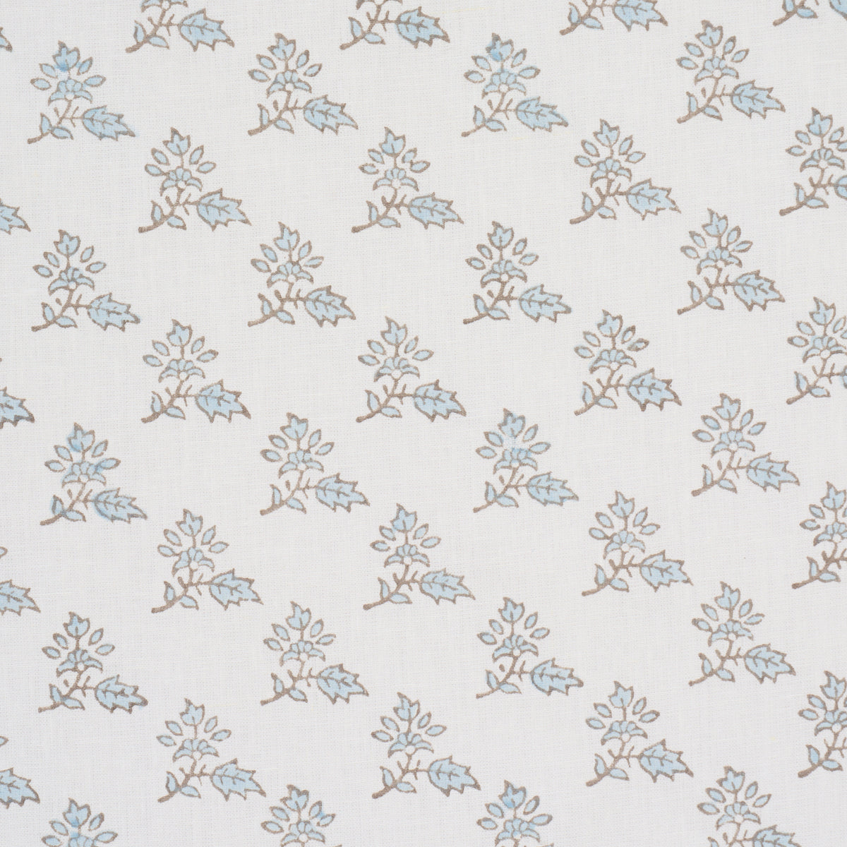 Torbay Hand-Block Print - Sky - Schumacher 179333 Fabric