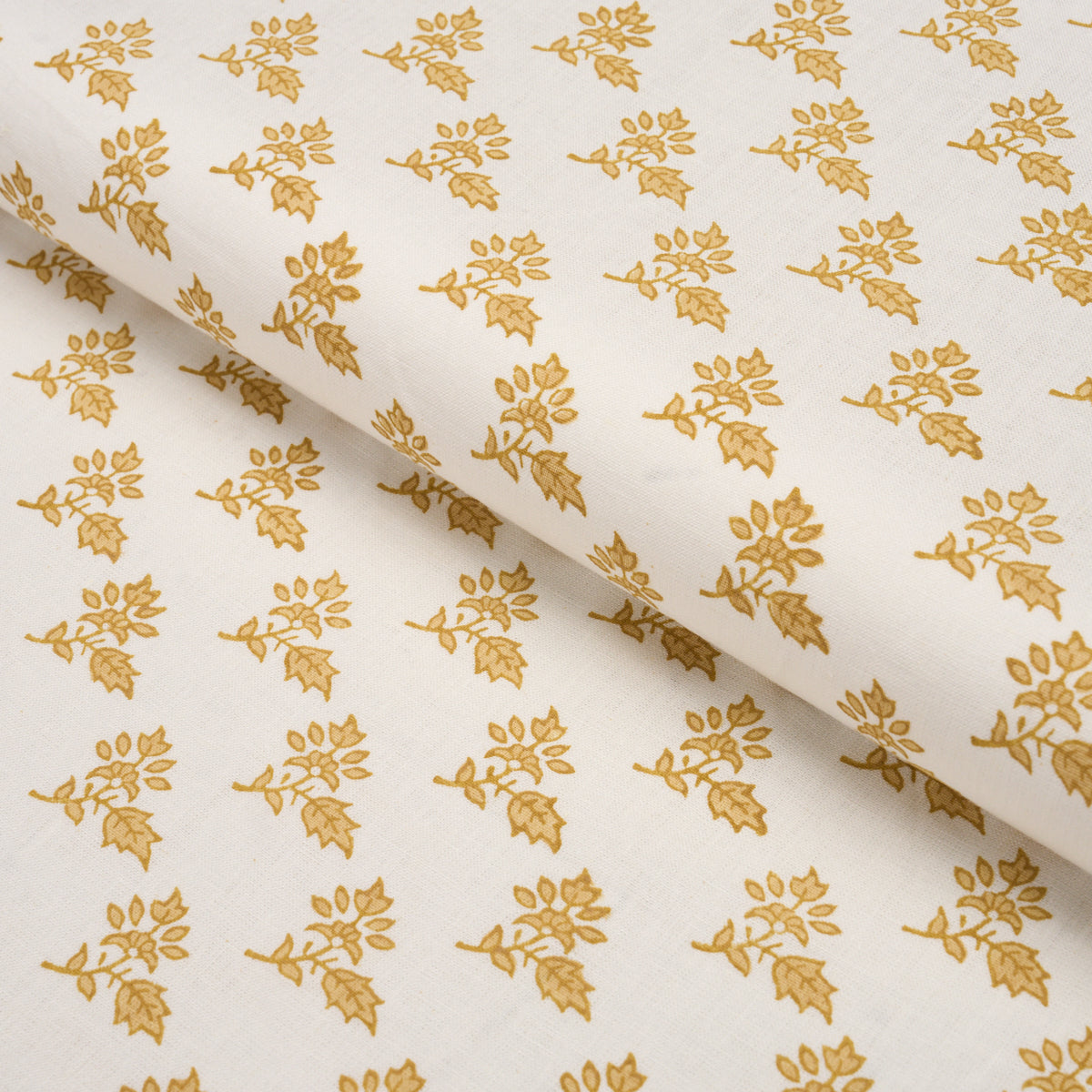Torbay Hand-Block Print - Yellow - Schumacher 179334 Fabric - Schumacher Fabric