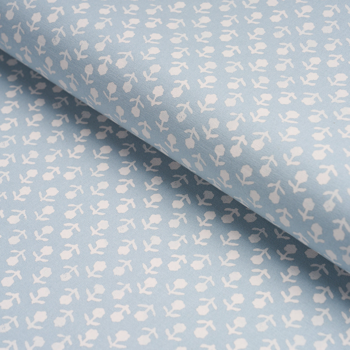 Beatriz Handprint - Blue - Schumacher 179355 Fabric - Schumacher Fabric