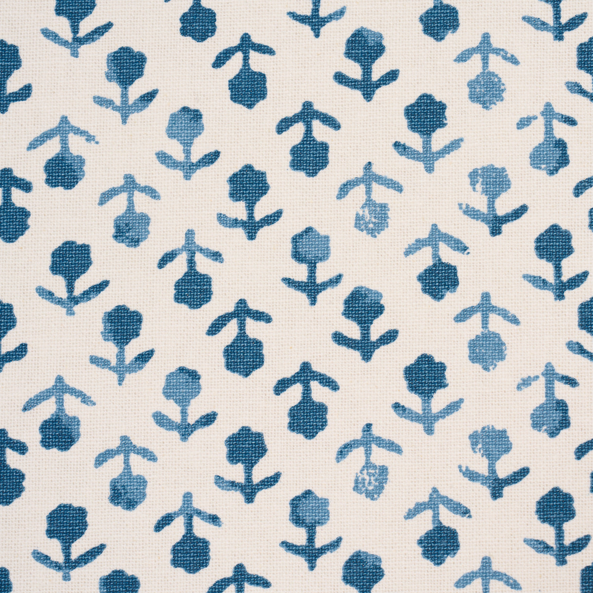 Beatriz Handprint - Cobalt - Schumacher 179356 Fabric - Schumacher Fabric