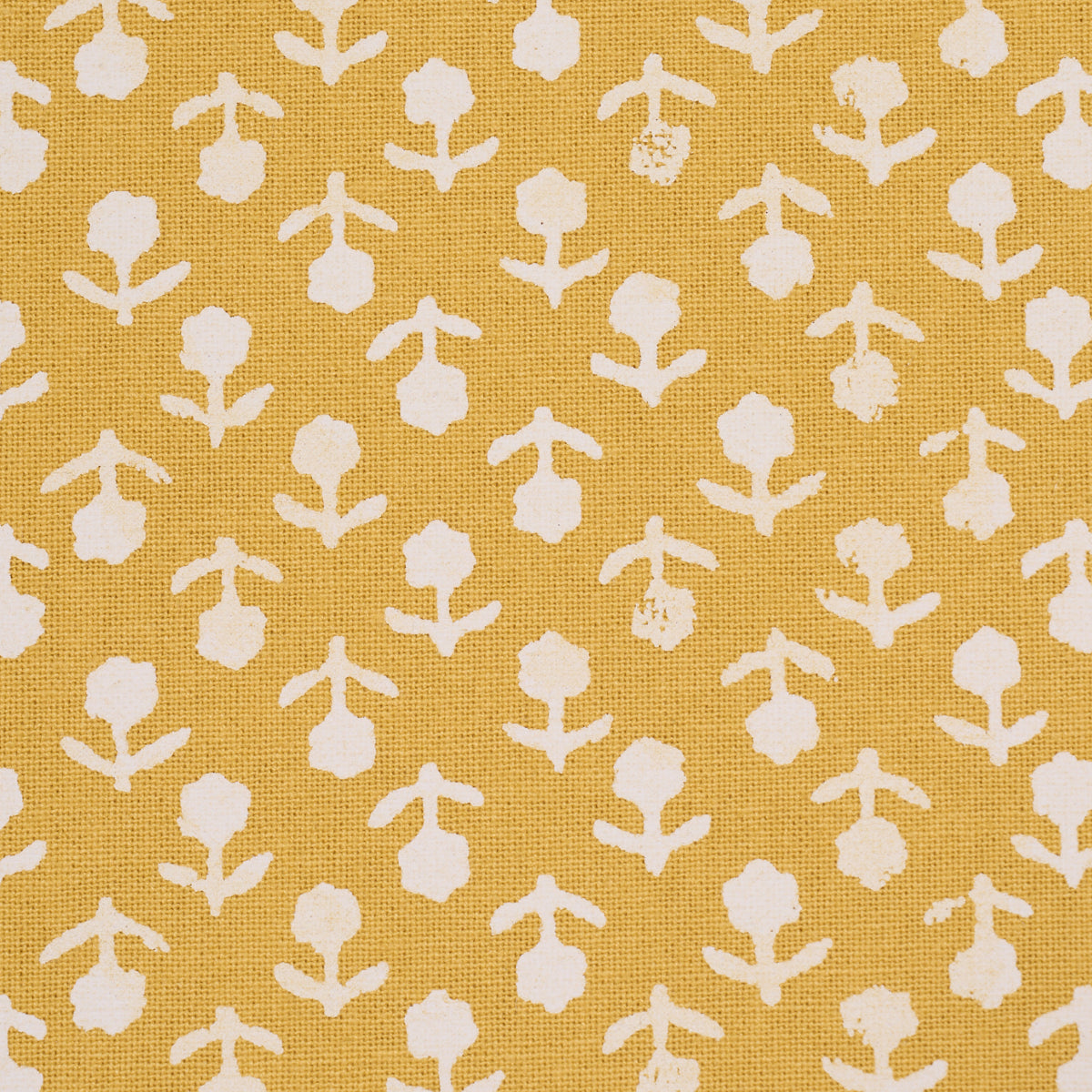 Beatriz Handprint - Saffron - Schumacher 179357 Fabric - Schumacher Fabric
