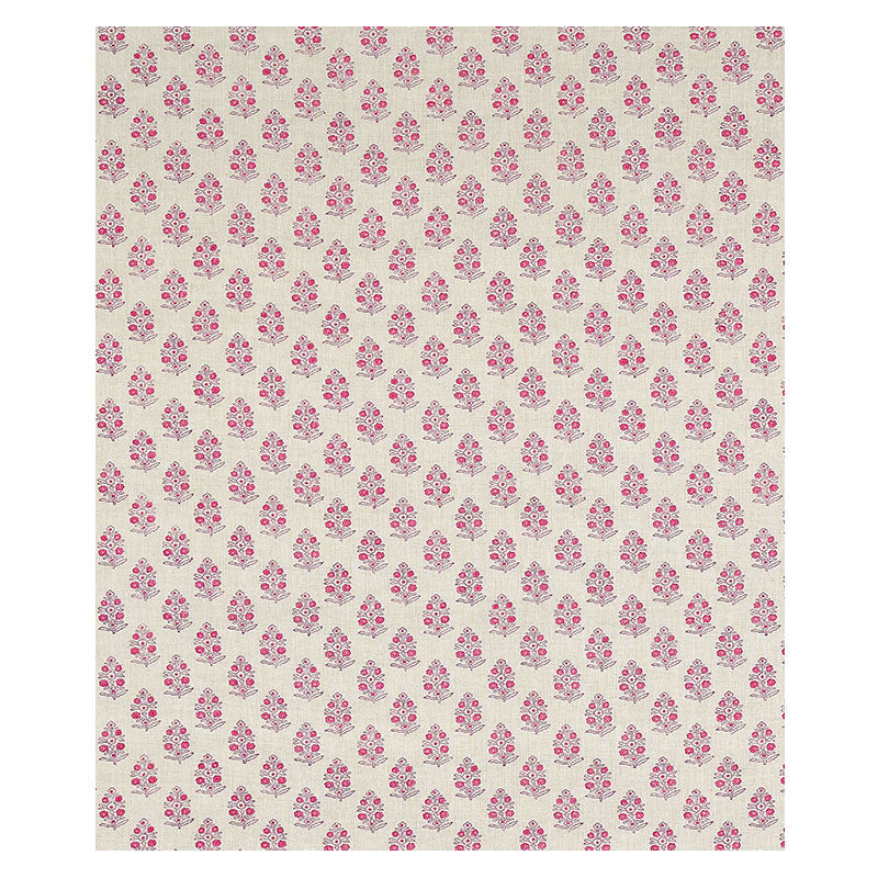 ADITI-HAND-BLOCKED-PRINT-PINK-SCHUMACHER-179362 - Schumacher Fabric