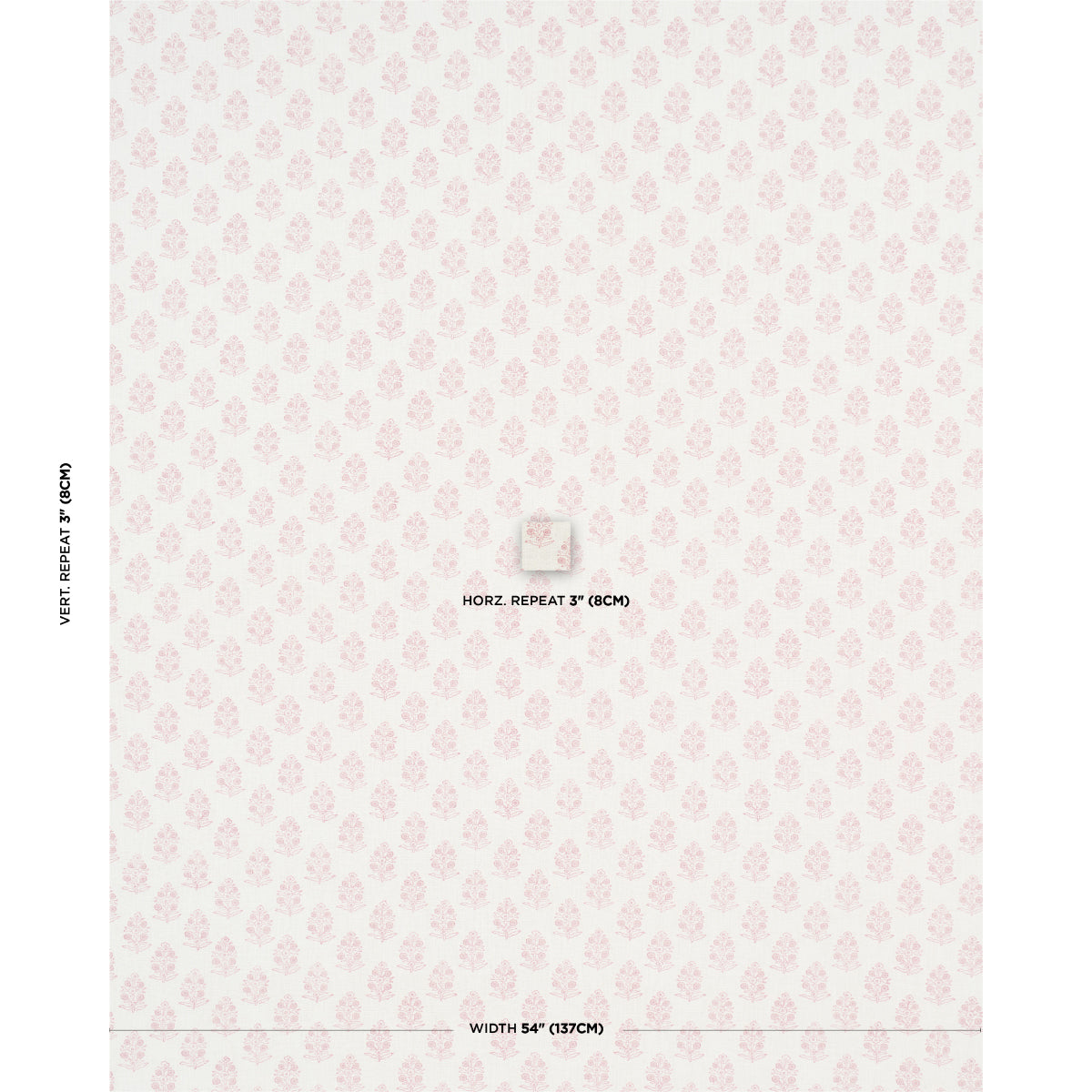 ADITI-HAND-BLOCKED-PRINT-BLUSH-SCHUMACHER-179365 - Schumacher Fabric