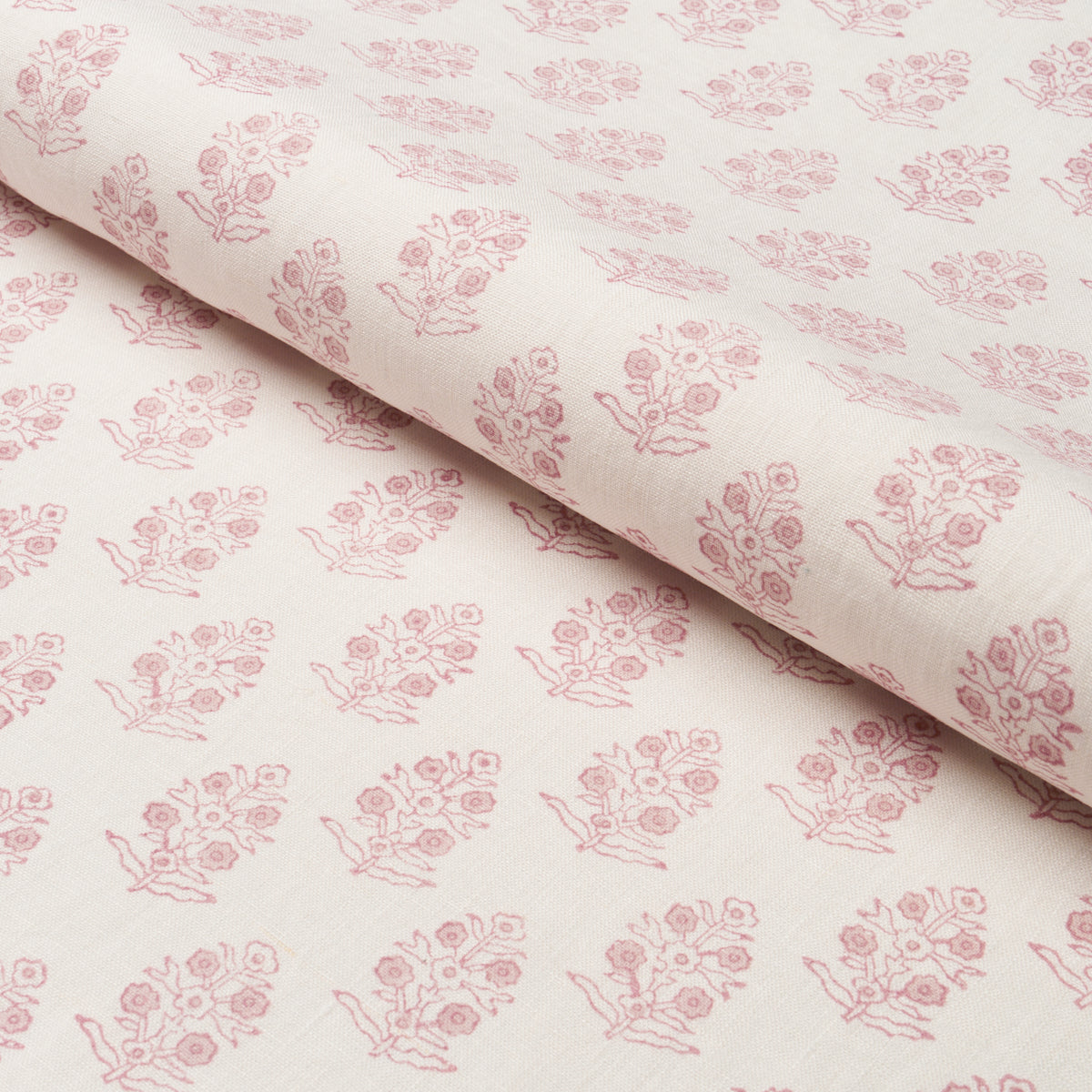 ADITI-HAND-BLOCKED-PRINT-BLUSH-SCHUMACHER-179365 - Schumacher Tela