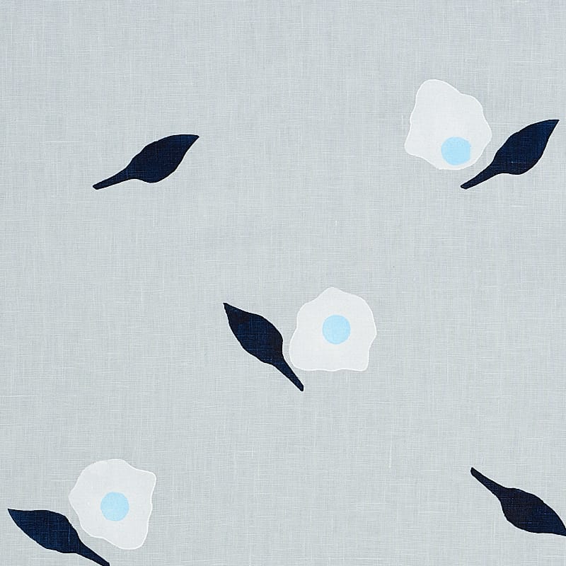 AQUINNAH-HAND-BLOCK-PRINT-SKY-SCHUMACHER-179890 - Schumacher Fabric