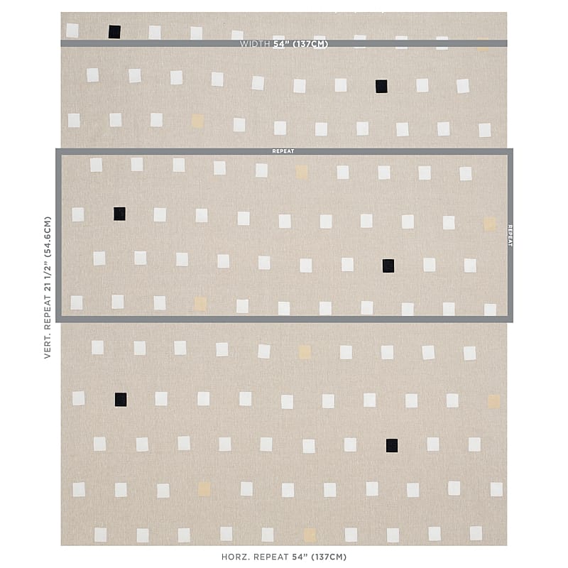INKWELL-HAND-BLOCK-PRINT-NATURAL-SCHUMACHER-179920 - Schumacher Fabric