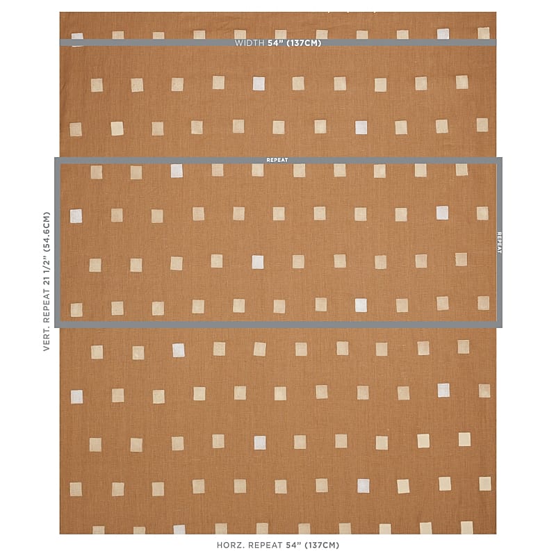 INKWELL-HAND-BLOCK-PRINT-CAMEL-SCHUMACHER-179921 - Schumacher Fabric