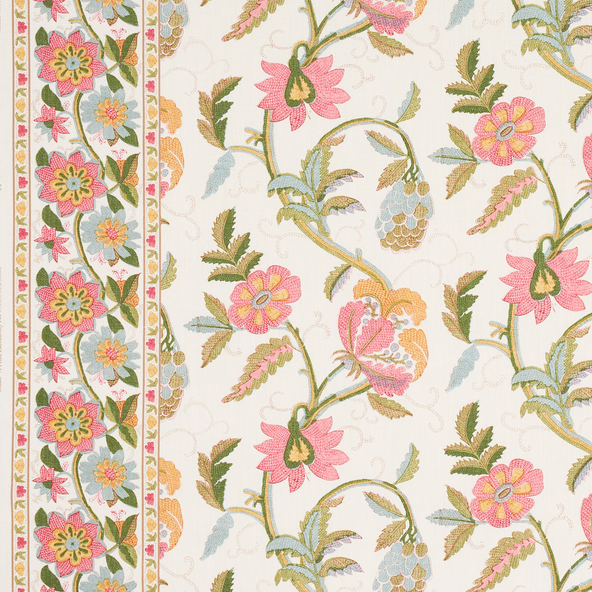 INDALI-BORDERED-LINEN-PINK-AND-LEAF-SCHUMACHER-180111