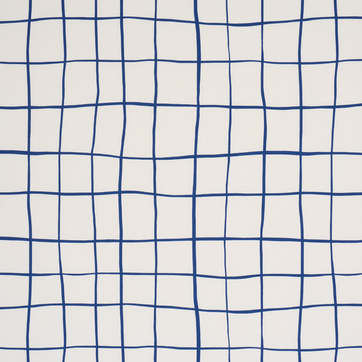 Painterly Windowpane - Navy - Schumacher 180295 Fabric - Schumacher Fabric