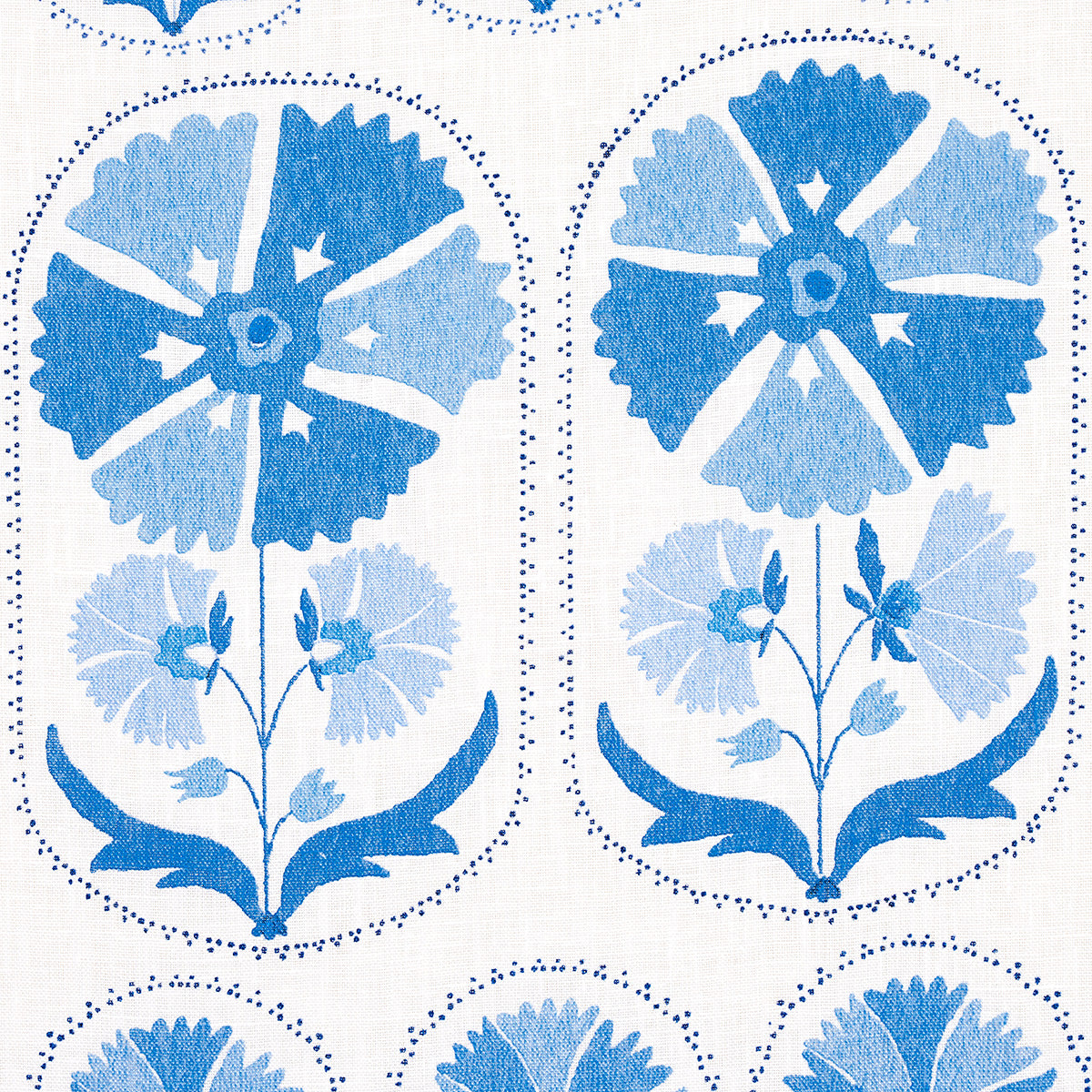 ANJUNA-FLORAL-LINEN-PRINT-PORCELAIN-SCHUMACHER-180481 - Schumacher Fabric