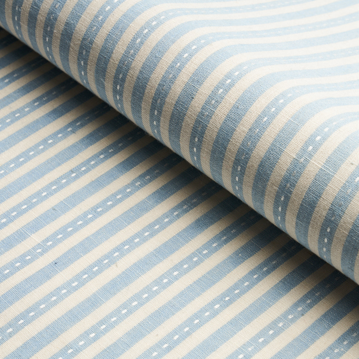 MATHIS-TICKING-STRIPE-SKY-SCHUMACHER-180590 - Schumacher Fabric