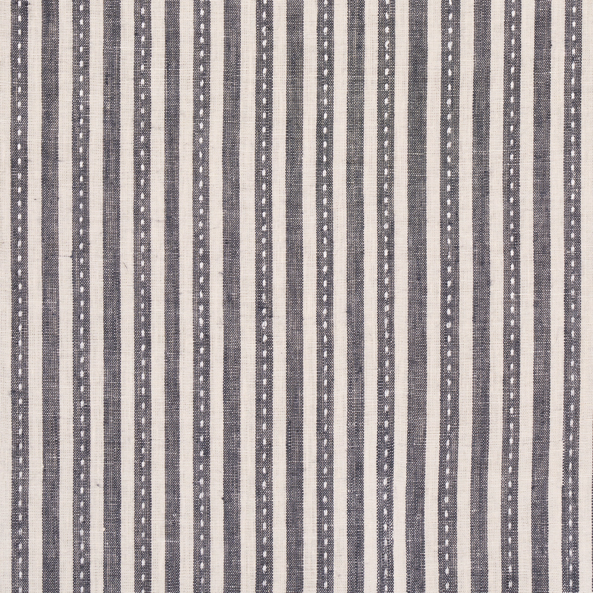 Mathis Ticking Stripe - Carbon - Schumacher 180592 Fabric - Schumacher Fabric