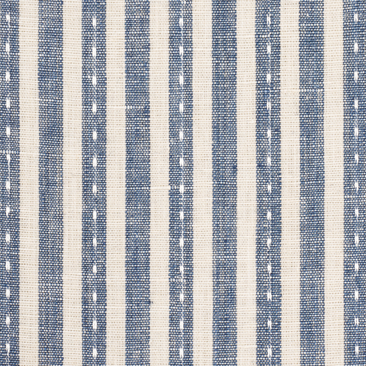 MATHIS-TICKING-STRIPE-INDIGO-SCHUMACHER-180593 - Schumacher Fabric