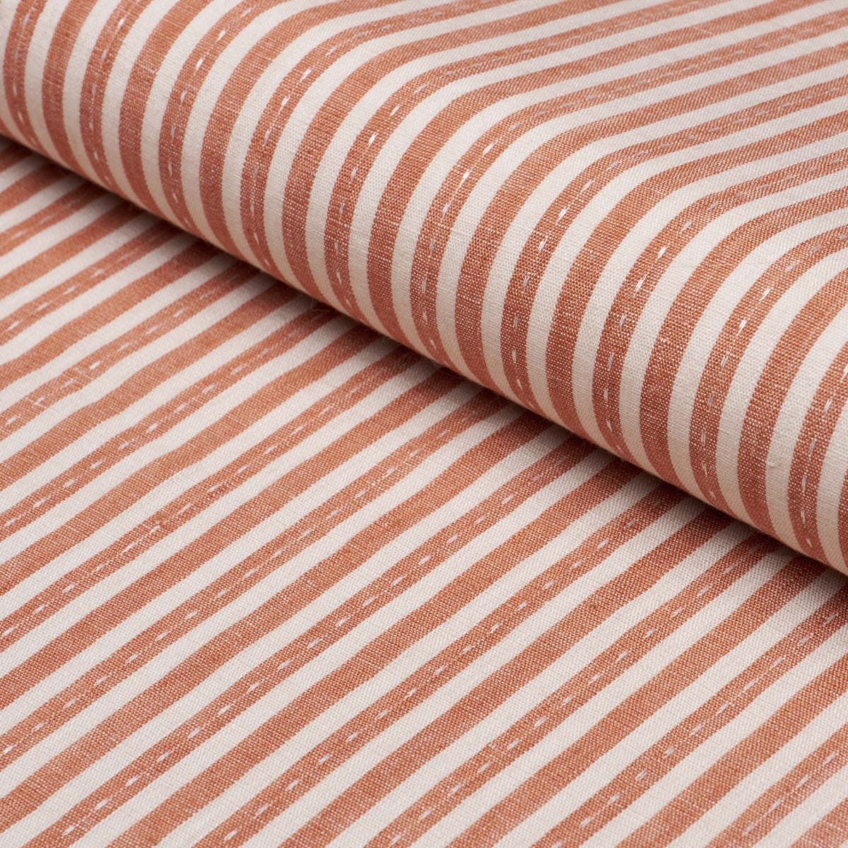 Mathis Ticking Stripe - Spice - Schumacher 180595Fabric - Schumacher Fabric