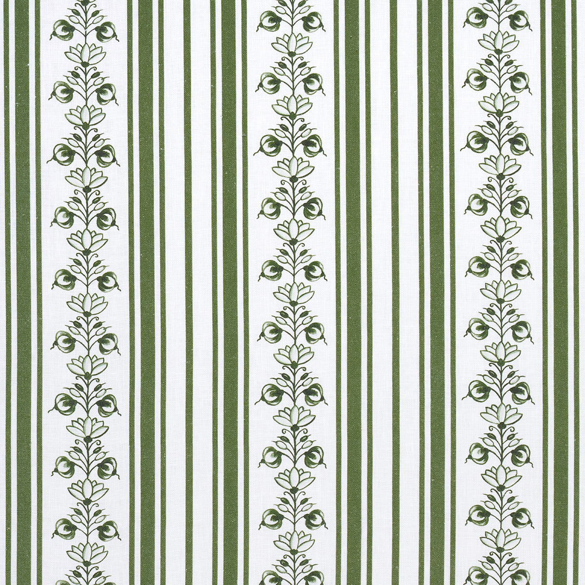 DELFT-STRIPE-GREEN-SCHUMACHER-180661 - Schumacher Fabric