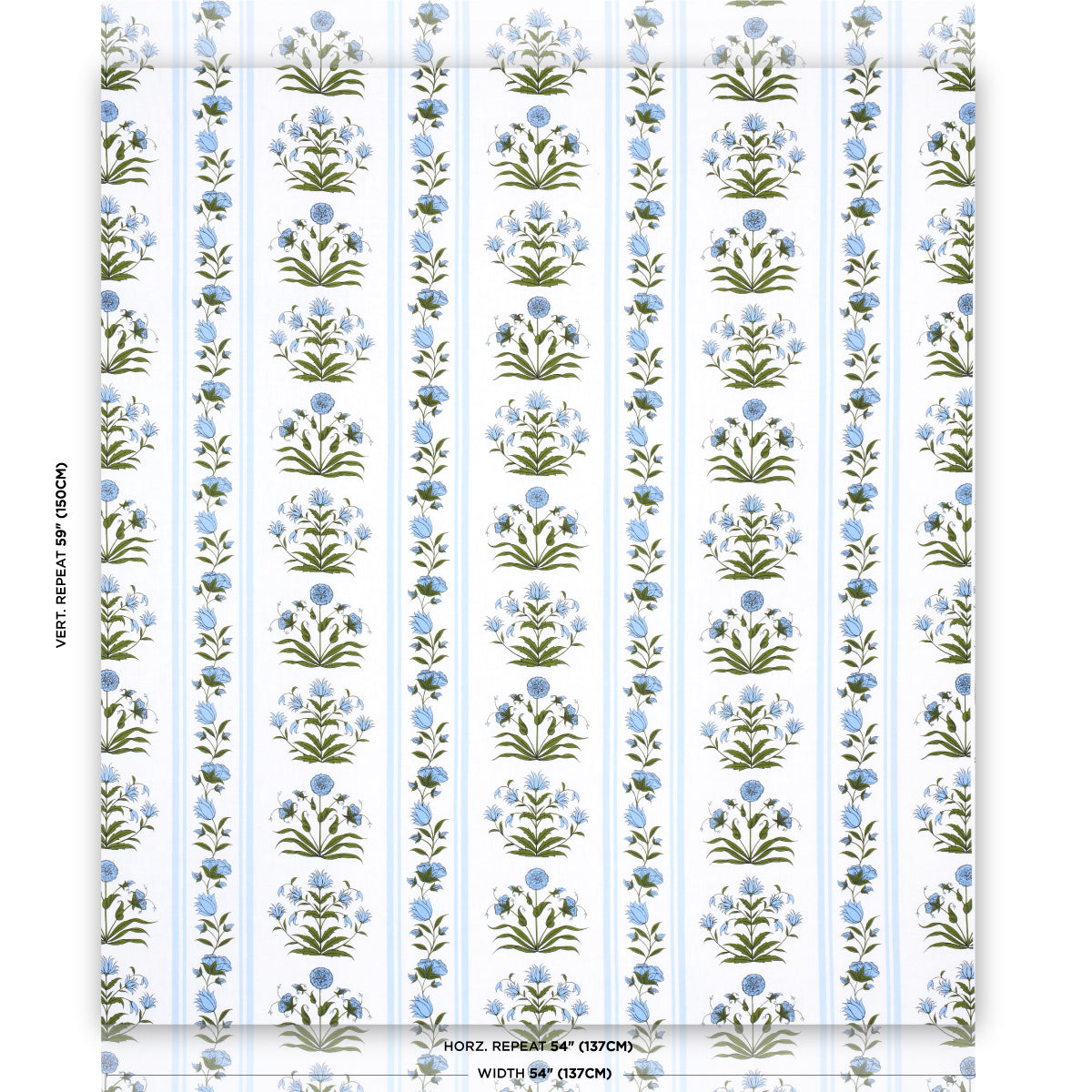 ROYAL-POPPY-STRIPE-SKY-SCHUMACHER-180670 - Schumacher Fabric