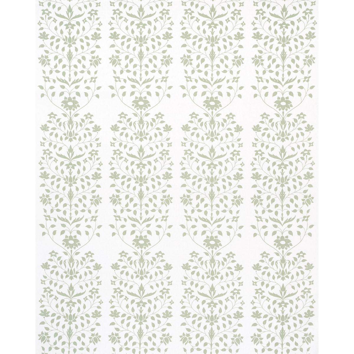 JAIPUR-MUGHAL-FLOWER-GREEN-SCHUMACHER-180680 - Schumacher Fabric