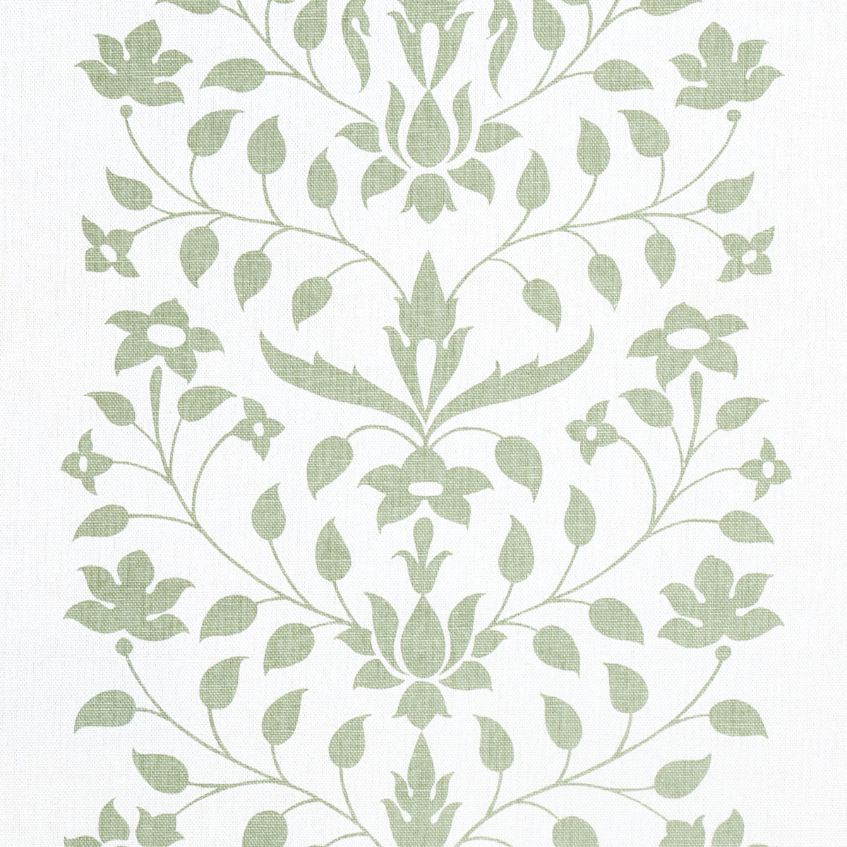 JAIPUR-MUGHAL-FLOWER-GREEN-SCHUMACHER-180680 - Schumacher Fabric