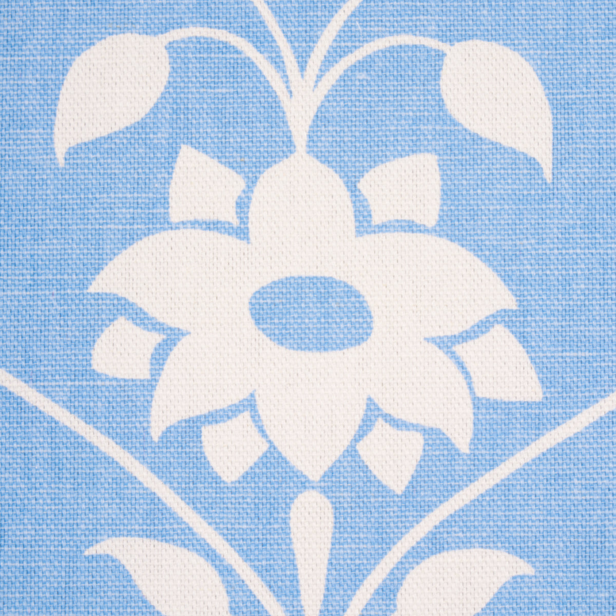 JAIPUR-MUGHAL-FLOWER-CORNFLOWER-BLUE-SCHUMACHER-180681 - Schumacher Fabric