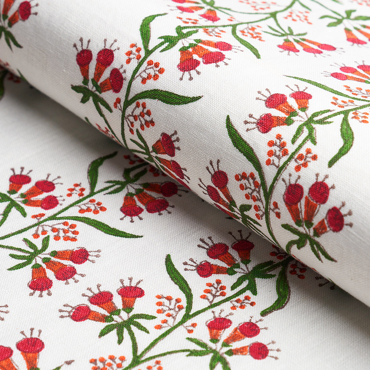 HIMALAYA-HAND-BLOCK-PRINT-PINK-SCHUMACHER-180690 - Schumacher Fabric