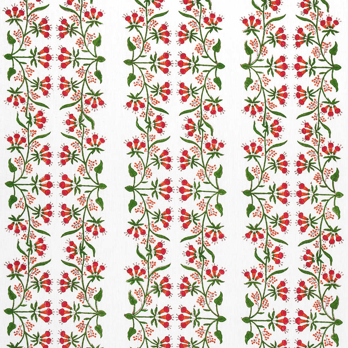 HIMALAYA-HAND-BLOCK-PRINT-PINK-SCHUMACHER-180690 - Schumacher Fabric