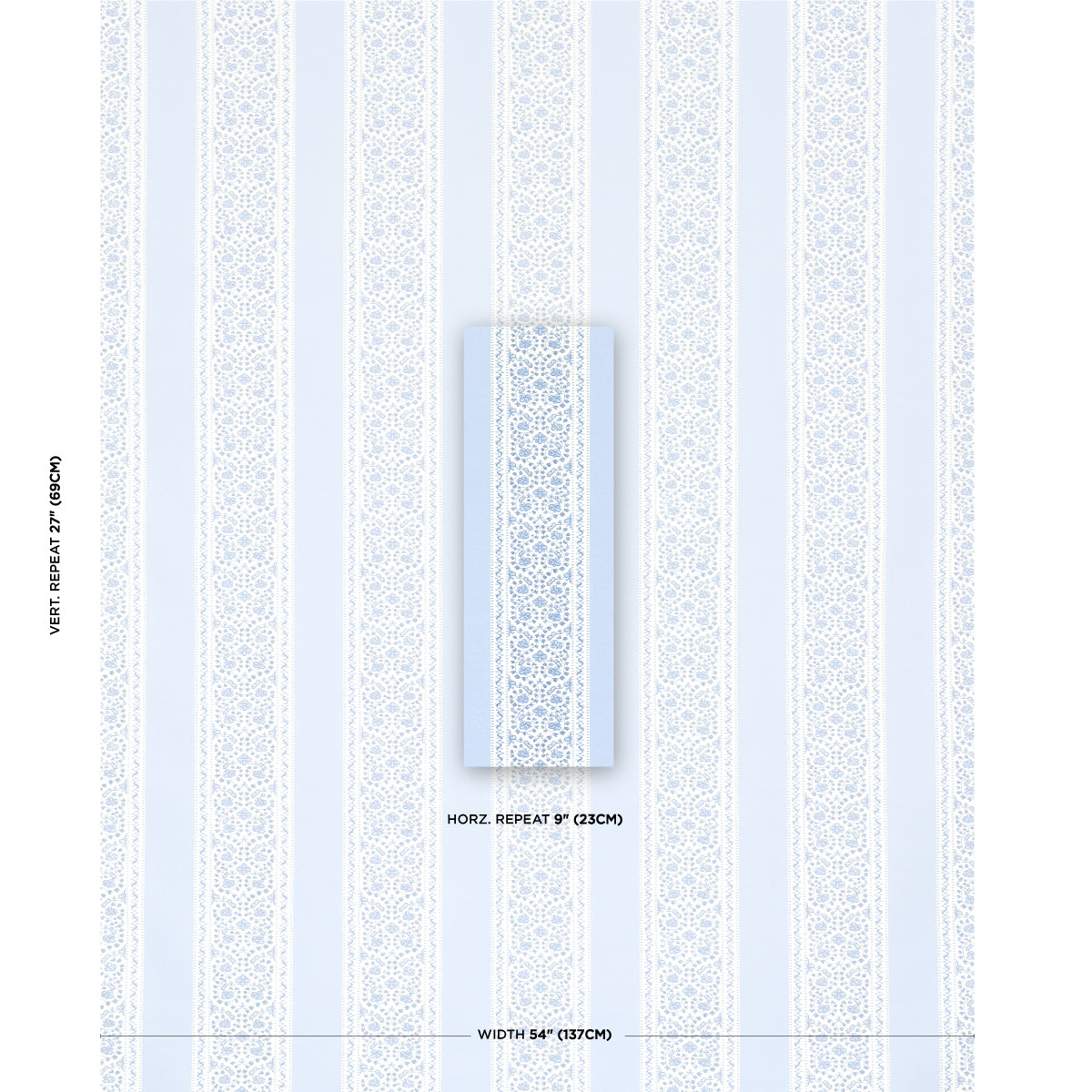 JASMINE-INDOOR-OUTDOOR-INDIGO-SCHUMACHER-180740 - Schumacher Fabric
