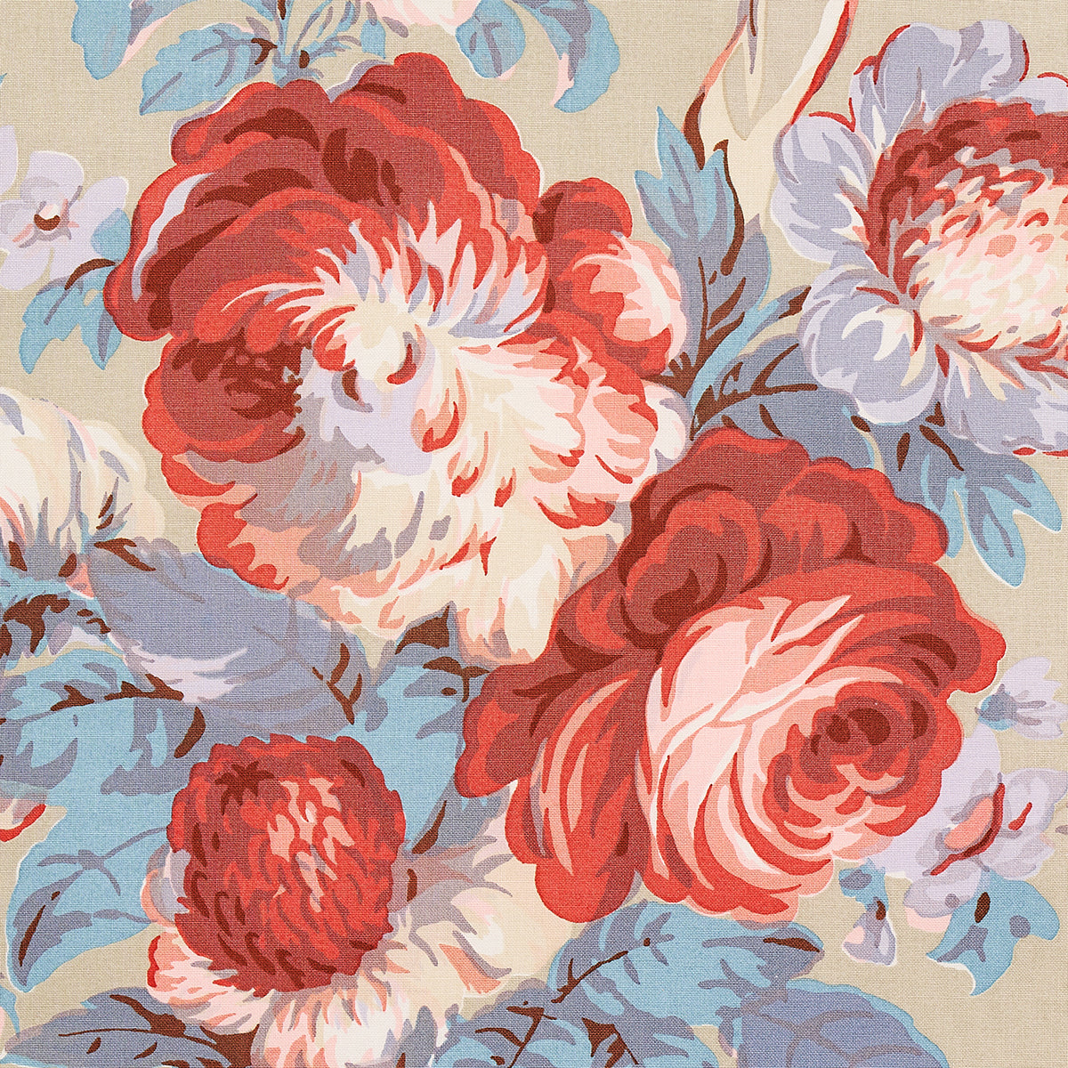 Queenies Floral Chintz - Chelsea Garden - Schumacher 180811 Fabric