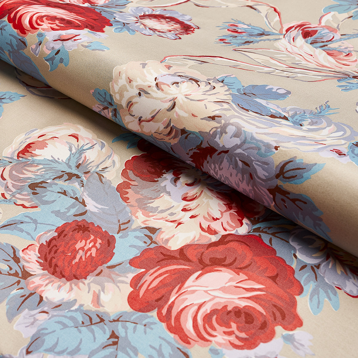 QUEENIES-FLORAL-CHINTZ-CHELSEA-GARDEN-SCHUMACHER-180811 - Schumacher Fabric