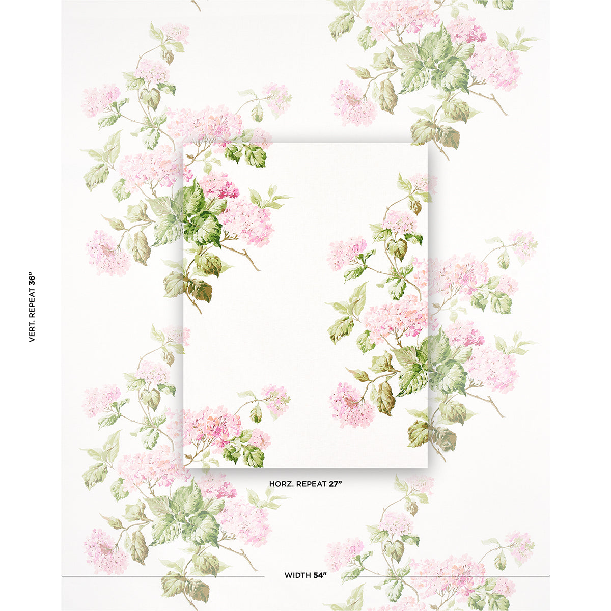 SUMMER-HYDRANGEA-BLUSH-SCHUMACHER-180821 - Schumacher Fabric