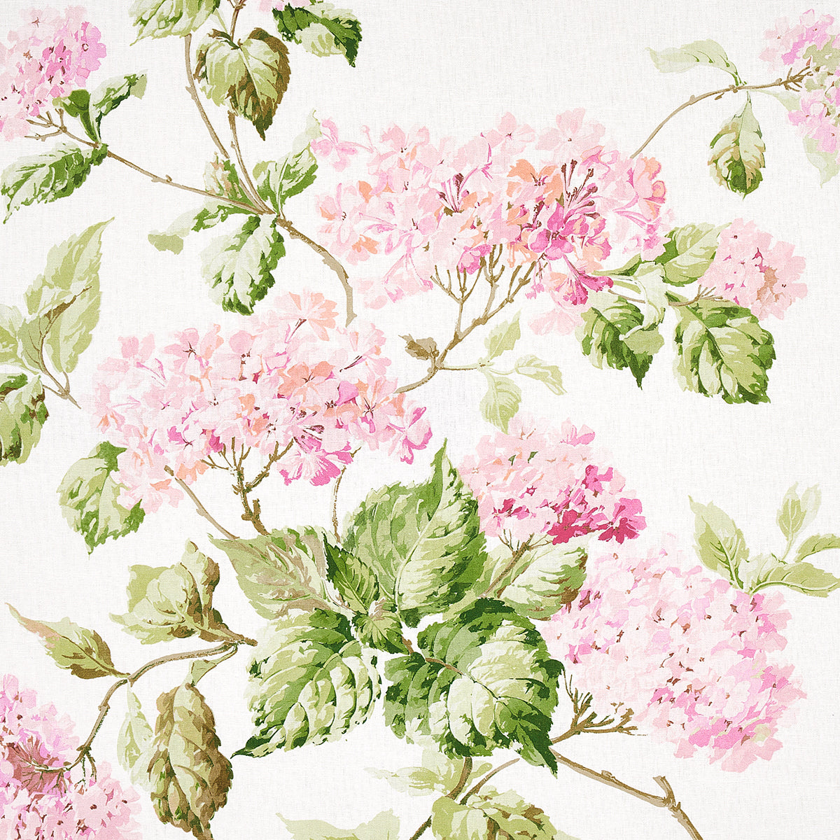 SUMMER-HYDRANGEA-BLUSH-SCHUMACHER-180821 - Schumacher Fabric