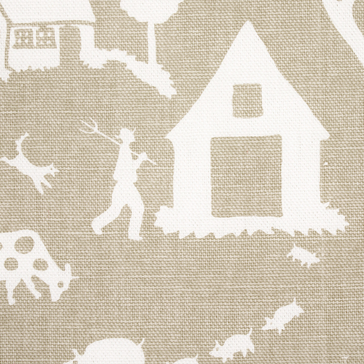 FARM-SCENE-NEUTRAL-SCHUMACHER-180882 - Schumacher Fabric