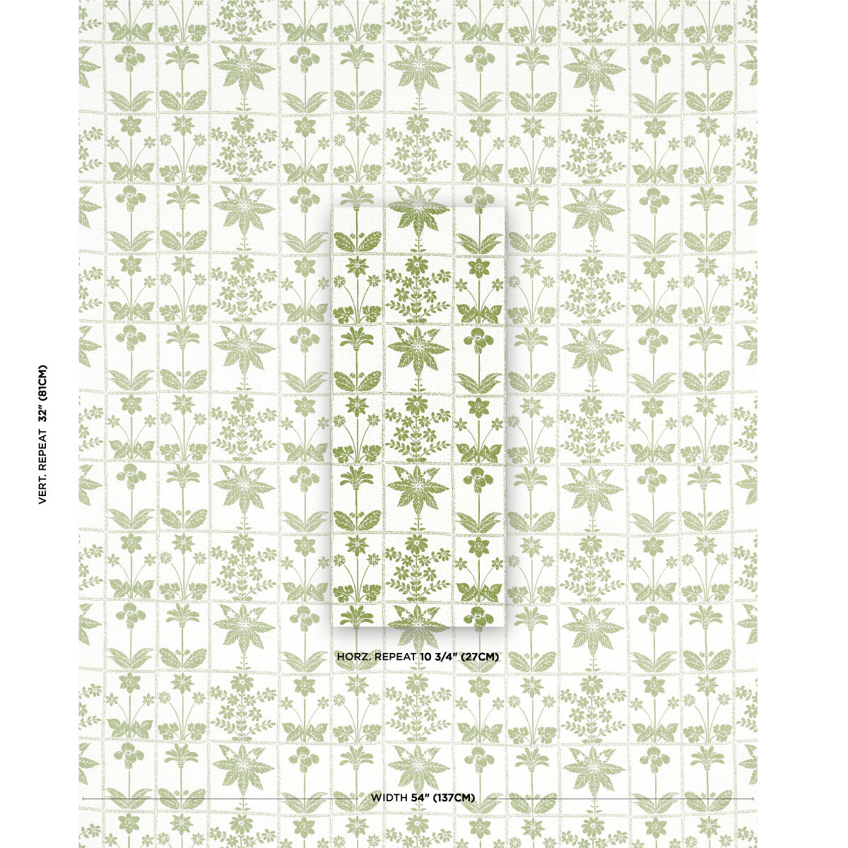 GEORGIA-WILDFLOWERS-LEAF-SCHUMACHER-180890 - Schumacher Fabric