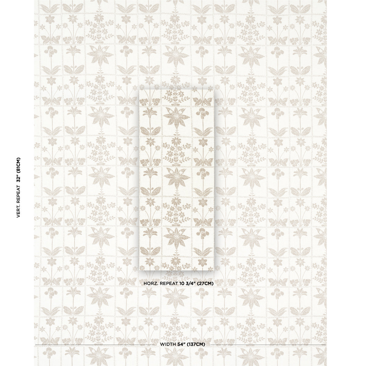 GEORGIA-WILDFLOWERS-NEUTRAL-SCHUMACHER-180891 - Schumacher Fabric