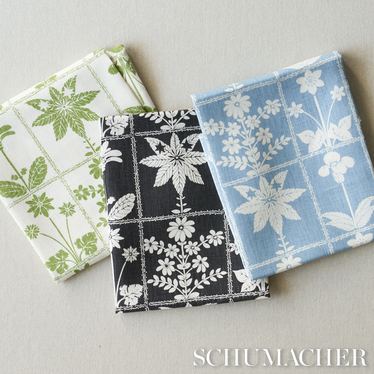 GEORGIA-WILDFLOWERS-BLACK-SCHUMACHER-180893 - Schumacher Fabric